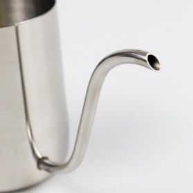 One Two Cups Teko Pitcher Kopi Teh Teapot Drip Kettle Cup Stainless Steel 350 ml - AA0049 - Silver - 4