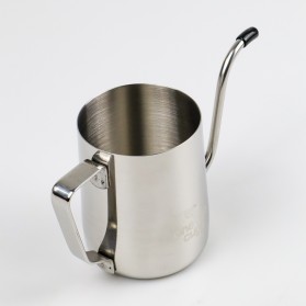 One Two Cups Teko Pitcher Kopi Teh Teapot Drip Kettle Cup Stainless Steel 350 ml - AA0049 - Silver - 6