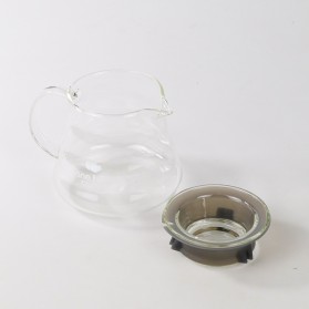 One Two Cups Coffee Maker Pot V60 Drip Kettle Teko Kopi Barista Borosilicate Glass 360 ml - SE101 - 8