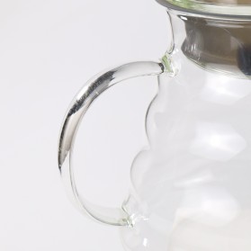 One Two Cups Coffee Maker Pot V60 Drip Kettle Teko Kopi Barista Borosilicate Glass 600ml - SE101 - 4