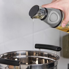 Leeseph Botol Minyak Olive Oil Vinegar Press & Measure Dispenser Pourer 500ml - HEA-1075 - Silver - 3