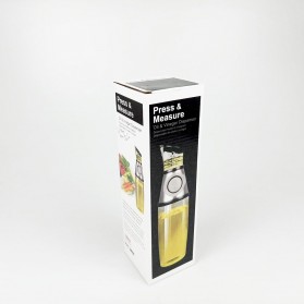 Leeseph Botol Minyak Olive Oil Vinegar Press & Measure Dispenser Pourer 500ml - HEA-1075 - Silver - 10