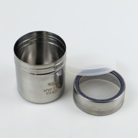 One Two Cups Penabur Bubuk Stensil Kopi Coklat Gula Barista Serbaguna - HY18041504 - Silver - 2