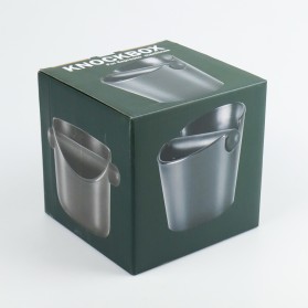One Two Cups KNOCK BOX Wadah Kopi Espresso Waste Container Barista Non Slip Model B - EA02682 - Black - 8