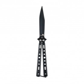 KNIFEZER Pisau Lipat Folding CS Go Balisong Hunting Knife - C3 - Black