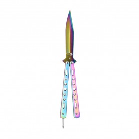 KNIFEZER Pisau Lipat Folding CS Go Balisong Hunting Knife - C3 - Multi-Color