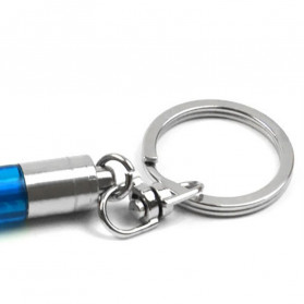 Carsun Pen Gantungan Kunci Anti Static Eliminator Remover LED - LA-947 - Blue - 4