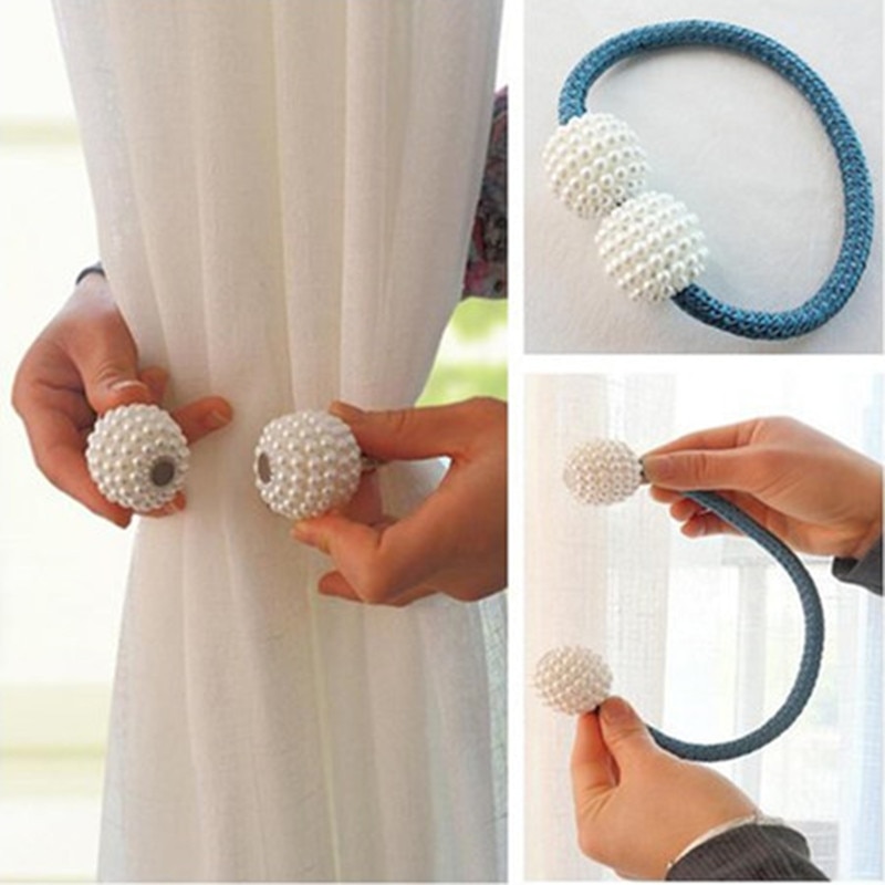 Gambar produk Arbitrary Tali Pengikat Tirai Gorden Magnetic Curtain Clip 2 PCS - A65