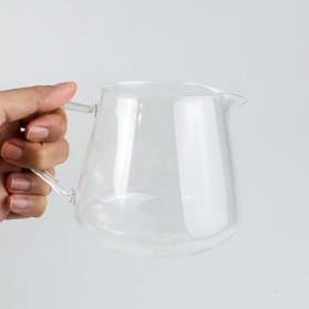 One Two Cups Coffee Maker Pot Kettle Teko Kopi Barista Borosilicate Glass 400ml - AI101 - 2