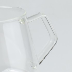 One Two Cups Coffee Maker Pot Kettle Teko Kopi Barista Borosilicate Glass 400ml - AI101 - 3