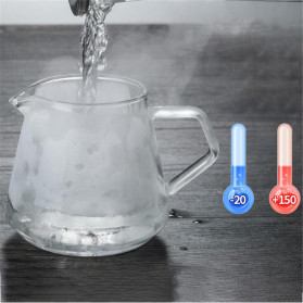 One Two Cups Coffee Maker Pot Kettle Teko Kopi Barista Borosilicate Glass 400ml - AI101 - 6