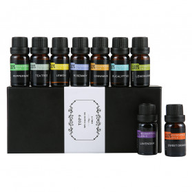 Eighteen Pure Essential Fragrance Oils Minyak Aromatherapy Diffusers 10 ml 9PCS - TOP9