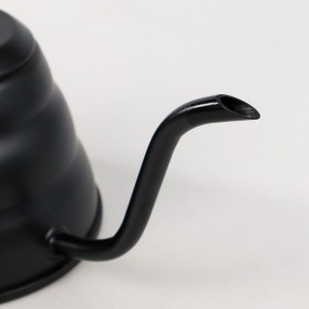 One Two Cups Teko Kopi Maker Pot Drip Kettle 1 Liter with Thermometer - KE4012 - Black - 7