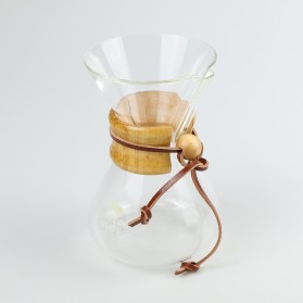 One Two Cups Coffee Maker Pot V60 Drip Kettle Teko Kopi Barista Borosilicate Glass 400ml - SE110 - 3
