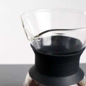 One Two Cups Coffee Maker Pot V60 Drip Kettle Teko Kopi Barista Borosilicate Glass 200ml - SE111 - 3