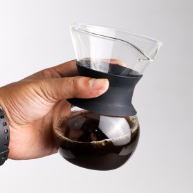 One Two Cups Coffee Maker Pot V60 Drip Kettle Teko Kopi Barista Borosilicate Glass 200ml - SE111 - 6