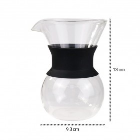 One Two Cups Coffee Maker Pot V60 Drip Kettle Teko Kopi Barista Borosilicate Glass 200ml - SE111 - 7