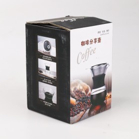 One Two Cups Coffee Maker Pot V60 Drip Kettle Teko Kopi Barista Borosilicate Glass 200ml - SE111 - 9
