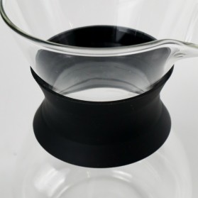 One Two Cups Coffee Maker Pot V60 Drip Kettle Teko Kopi Barista Borosilicate Glass 400ml - SE111 - 5