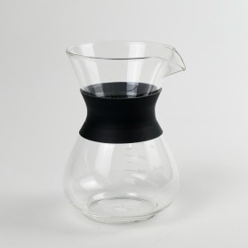 One Two Cups Coffee Maker Pot V60 Drip Kettle Teko Kopi Barista Borosilicate Glass 400ml - SE111 - 10