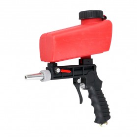 JOUSTMAX Sand Blaster Gravity Pneumatic Gun Penghilang Karat 90 PSI - AS118-3 - Red