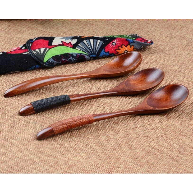 Novelty Sendok  Makan Centong Sayur Bahan Kayu  Wooden  Spoon 