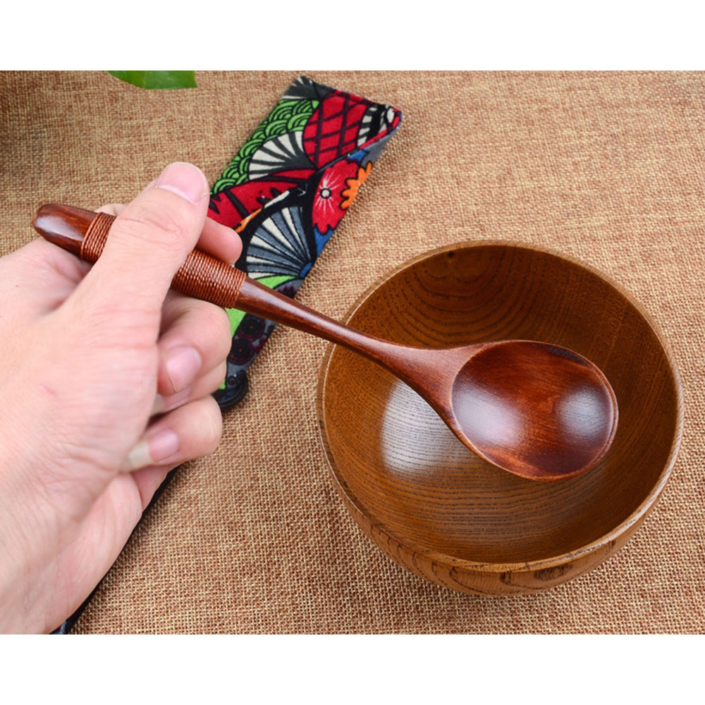 Novelty Sendok  Makan Centong Sayur Bahan Kayu  Wooden  Spoon 