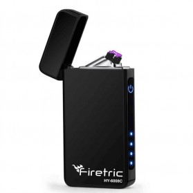 Firetric Korek Api Elektrik Double Pulse Plasma Arc Lighter - HY-6008C - Glossy Black