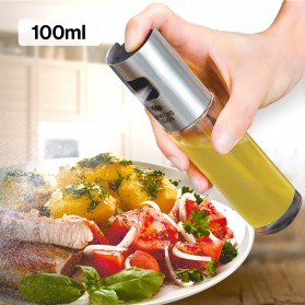 One Two Cups Botol Minyak Spray Olive Oil BBQ Chinese Food 100ml - HEA-1075 - Silver - 2