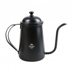 One Two Cups Coffee Maker Pot Drip Kettle Teko Barista Kopi 650ml - HS4011 - Black
