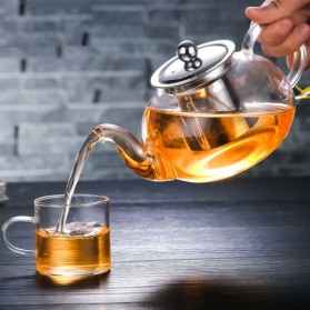 Homadise Teko Pitcher Teh Chinese Teapot Maker 600ml - TP-759 - Transparent - 1