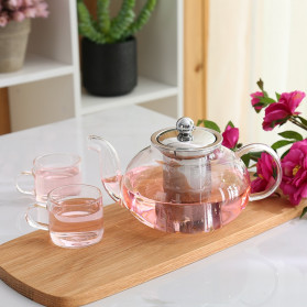 Homadise Teko Pitcher Teh Chinese Teapot Maker 600ml - TP-760 - Transparent - 2