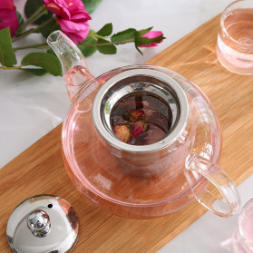 Homadise Teko Pitcher Teh Chinese Teapot Maker 600ml - TP-760 - Transparent - 6