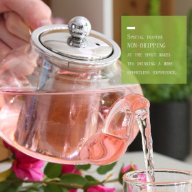 Homadise Teko Pitcher Teh Chinese Teapot Maker 600ml - TP-760 - Transparent - 8