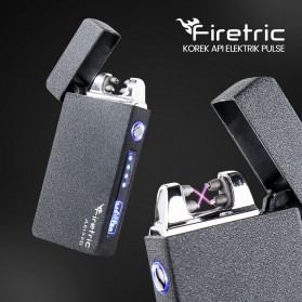 Firetric Korek Api Elektrik Pulse Plasma Cross Double Arc Lighter - JL613-FD - Matte Black