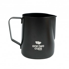 One Two Cups Gelas Milk Jug Espresso Latte Art Stainless Steel 600ml - AA0051 - Black