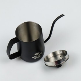 One Two Cups Teko Pitcher Kopi Teh Hand Drip Kettle Cup Stainless Steel 350ml - ZM00102 - Black - 6