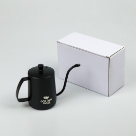One Two Cups Teko Pitcher Kopi Teh Hand Drip Kettle Cup Stainless Steel 350ml - ZM00102 - Black - 9