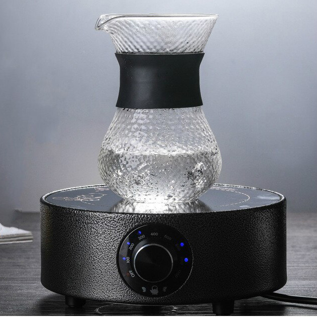 Gambar produk One Two Cups Coffee Maker Pot V60 Drip Kettle Teko Kopi Borosilicate Glass 200ml with Filter - SE112