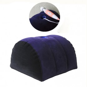 TOUGHAGE Bantal Pompa Inflatable Erotic Pillow with Vibrator Holder - PF3103 - Blue