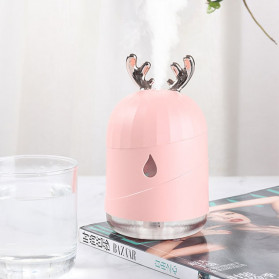 Berlato Humidifier Pelembab Udara Aromatherapy Oil Diffuser Cute Design 220ml - X10/X20 - Pink