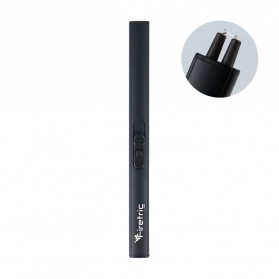 DAROBTL Korek Api Elektrik Plasma Pulse Lighter USB Rechargeable - JL861 - Black - 1