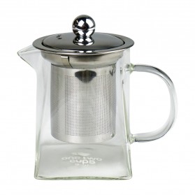 One Two Cups Teko Pitcher Teh Chinese Teapot Maker Borosilicate Glass 350 ml - TP-761 - Transparent - 2
