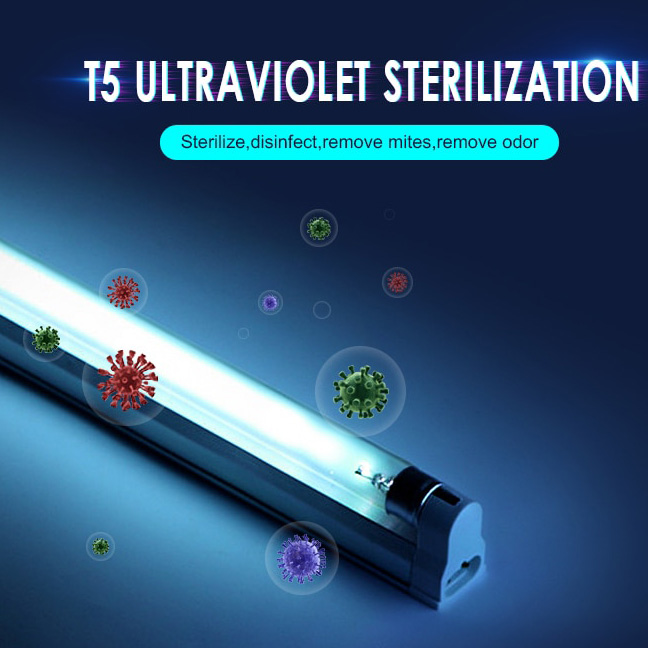 Gambar produk Lcamaw Lampu UV Ultraviolet Sterilizer Virus Bakteri Tungau Germicidal 8W - SP-T5-UV