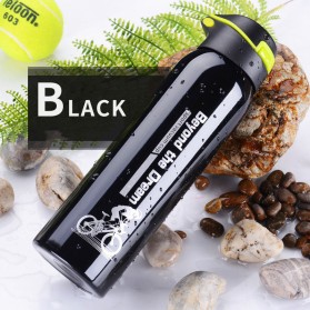 BAOWENBEI Botol Minum Sepeda Thermos Bicycle Kettle Drink Bottle Stainless Steel 490ml - A1A096 - Black
