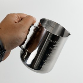 One Two Cups Gelas Milk Jug Kopi Espresso Latte Art Stainless Steel 600 ml - ZM0078 - Silver - 8