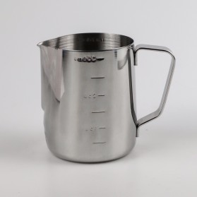 One Two Cups Gelas Milk Jug Kopi Espresso Latte Art Stainless Steel 350ml - ZM0078 - Silver - 2