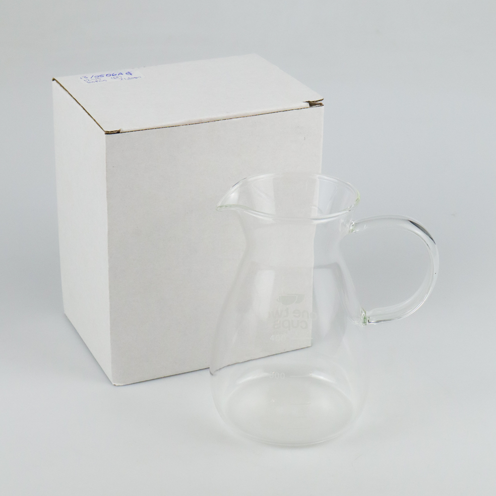 Gambar produk One Two Cups Coffee Maker Pot Teapot Kettle Teko Kopi Barista Glass 400ml - FT673