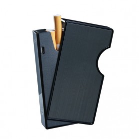 Firetric Kotak Rokok 10 20 Slot dengan Korek Elektrik USB Rechargeable - MG-1901 - Black - 3