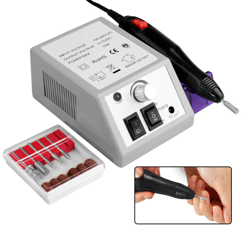 faylisvow alat manicure pedicure kuku electric nail drill mill cutter machine 20000 rpm mj1446
